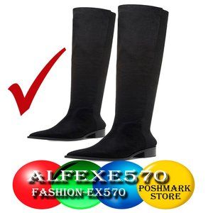 Steve Madden Jolly Over-the-Knee Black Women Boots Size- 5.5